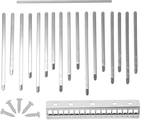 TINEASUR Kalimba Daumenklavier mit 17 Metalltasten Süßer und Klarer Klang Einfache Schöne Gestaltung zum Musiklernen für Anfänger und Fortgeschrittene
