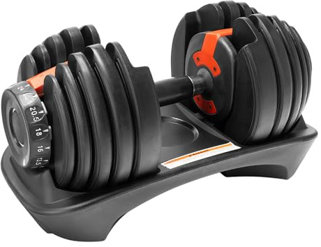 Kurzhantel Set verstellbar 2,5–24 kg – Hantelset aus Gusseisen mit Drehmechanismus, Fitness Hantel für Zuhause Training