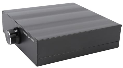 Fabater HiFi Ljudkälla Signal Box Förlustfri överföring Högtalarväljare för Professionals Aluminium