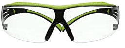 3M 27845 SecureFitTM lente transparente/AF, capacidad, volumen, N/A, talla única, color negro y verde