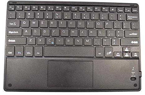 theoutlettablet® Clavier Bluetooth (sans Fil) pour Tablette ibowin 10.1  avec la Lettre ñ en Espagnol et Touchpad