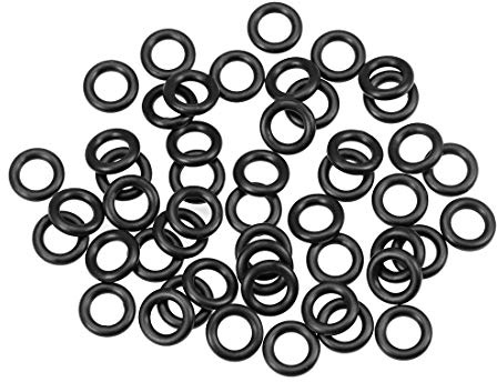 sourcing map 50 Stk Metrische Nitrilkautschuk O-Ringe Dichtung 12mm AD 7mm ID 2,5mm Breite