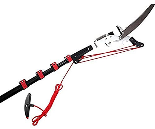 Svettatoio Telescopico Professionale,Forbici per Potatura Telescopica con Cavo di Trazione, Potatori Troncarami E Sega Bypass Estensibile per Attrezzi da Giardino Lopper 24FT / 7,2 M
