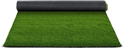 Floordirekt Premium Kunstrasen Tosca | Rasenteppich | Rollrasen | Polhöhe: 35 mm | Robust & UV-stabil | Kunststoffrasen | Garten-Rasen | Rasen für Balkon, Terrasse & Garten (100 x 100 cm)