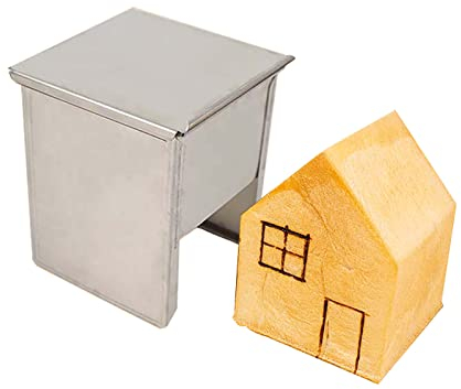 Pagnotta Con Coperchio, Scatola Per Toast A Forma Di Cabina Piccola Teglia Antiaderente Per Panini In Lega Di Alluminio Stampo Per Toast Bakeware