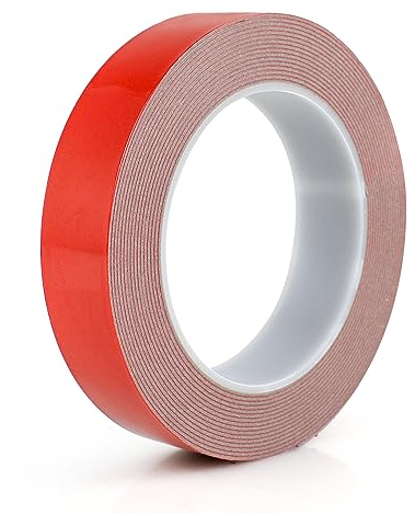 BOMEI PACK 5mx24mmx1.0mm(T) Doppelseitiges Klebeband Extra Stark,Grau Acryl Wasserdichtes Multifunktionales Montageklebeband für Wand,Auto, Wohn und Bürodekor
