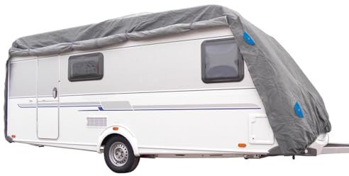 Jürgen Westerholt GmbH Wohnwagen Abdeckung Schutzhülle | Caravan Wetterschutz Abdeckplane | Größe S 4,60m x 2,25m x 2,20m