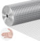 VEVOR Tessuto Hardware, 24 pollici x 25 piedi calibro 19, rotolo di rete metallica zincata a caldo, recinzione metallica per polli, rete metallica per pollame