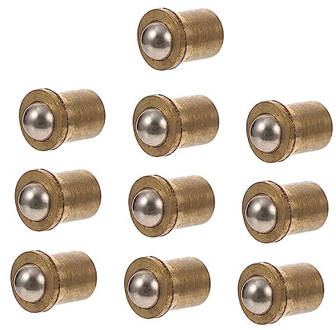 Hoement Loquet à Bille En Cuivre 5mm Pour Meuble Loquet à Ressort Solide Accessoire Pour Portes De Placard Et Armoires Pack De 10 Pièces Usage Intérieur Quotidien