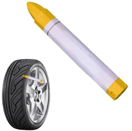 Marcatore Per Pneumatici, Pennarello Per Vernice Per Pneumatici | Penna Per Pneumatici Per Auto Bianco Giallo | Decorazioni Per Auto Antipioggia Strumenti Per La Verniciatura Di Pneumatici Automobilis