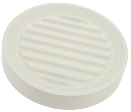 HEMOTON Sottovaso Tondo Mobile con Ruote Nascoste Bianco 25, 5 Cm | Pp, Gomma e Acciaio, per Vasi e Piante in Vaso, Uso Giardinaggio, Facile da Spostare
