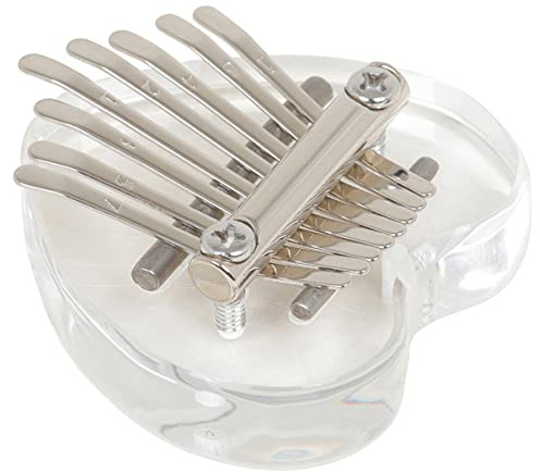 BESPORTBLE Daumenklavier Kalimba mit Tasten Miniatur-kalimba Acryl Tragbares Musikinstrument für Anfänger Heim und Outdoor-musik
