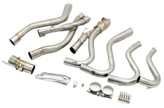 Motorcycle exhaust center pipe 51mm Slip On For Suzuki GSXR1000 GSXR 1000 2009-2016 Motorcycle Exhaust Full System Moto Muffler Escape Front Link Pipe