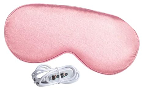 Cerotto Oculare Riscaldante Elettrico, Cerotto per Dormire con 3 Livelli di Riscaldamento e Schermatura Luminosa, Copriocchi Blocco Luce Compressa Calda Relax Spa Viaggio Notte