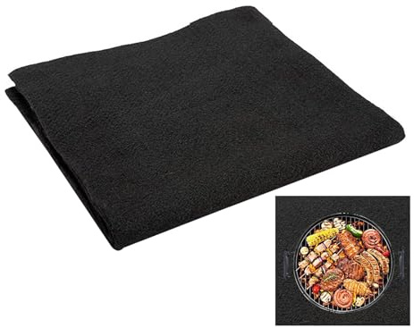 Tissu ignifuge - Couverture de soudure en fibre de carbone, tapis isolant haute température, protection thermique lourde pour barbecue, cuisinière, brasero, table de soudage, installation