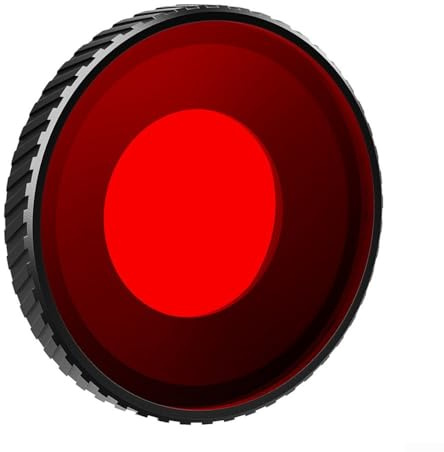 AMagisn Filtre de caméra étanche et anti-buée pour Osmo Action 5 Pro/4, accessoire de caméra d'action pour DJI (rouge)