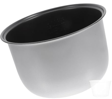 Gatuida Aleación Olla de Aluminio Repuesto Interior de 5l Arrocera | Cubeta Olla 6 Litros, Plata, Antiadherente Distribución Uniforme del Calor y Uso Doméstico