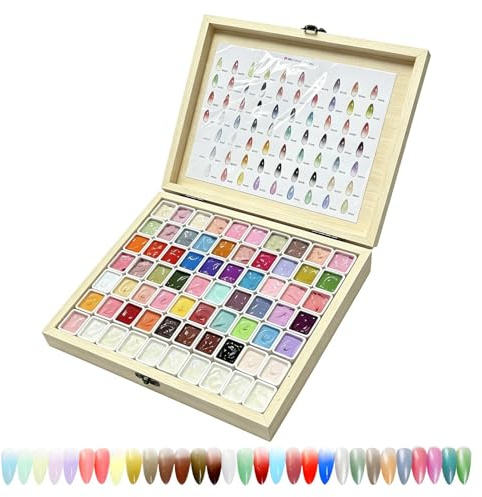 Smalto Gel Colorato Per Unghie Design Manicure A Tamponamento Con 70 Colori | Colori In Gel Per Unghie Per Feste Spa Studio Salone Casa Viaggio Principianti Donne E Ragazze
