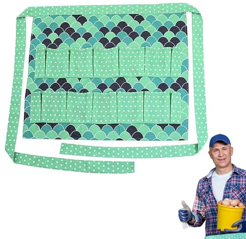 Grembiule per uova da raccolta, multi tasca, pratico porta frutta, borsa creativa per raccogliere verdure, facile da indossare, grembiule da fattoria, , ristorante, casa, cucina, fattoria