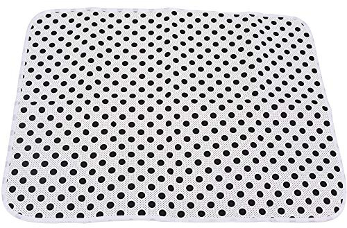 Uzitec Portable Table Top Ironing Pad - Ideal To Take On Holiday - Black Spot Design