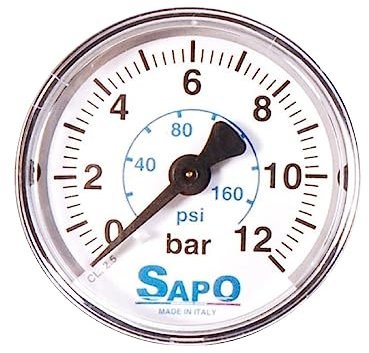 Divers Manomètre Ø 50 mm avec double échelle bar/psi senz