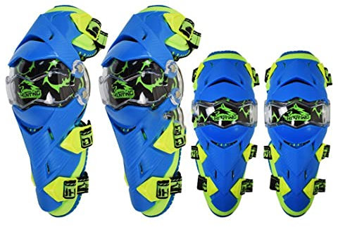 Hcclijo Rodilleras de Motocross Protector de Rodilleras de Motocross ATV Deportes Motor-Racing Guardia de Seguridad Rodilleras Rodilleras y Codo A3 M
