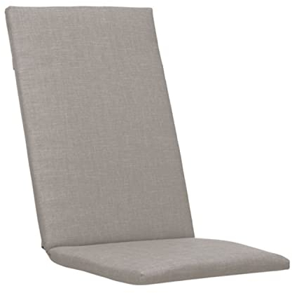 KETTtex EXKLUSIV Auflage Hochlehner Taupe I Gartenstuhl Polster 123x50x4cm I KTH2 Sitzauflage weich & hautfreundlich I robuste Stuhlauflage atmungsaktiv I pflegeleichtes Sitzkissen I Dessin 8866