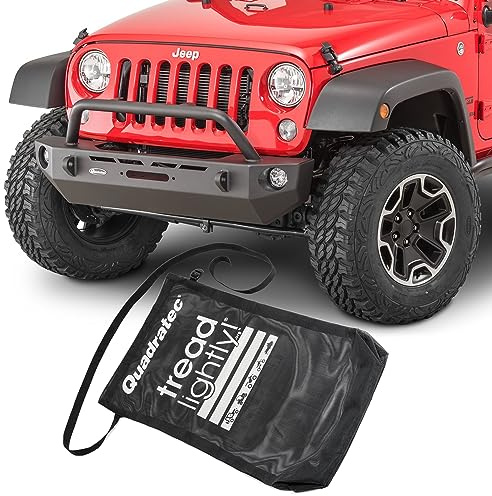 Quadratec Tread Lightly Trail Trash Bag - Fits Jeep Wrangler CJ, YJ, TJ, JK, JL & Gladiator JT - Bag Locates On Your Spare Tire - Bag Measures Approximately 31 x 18 1/2 - Clutter & Smell Free