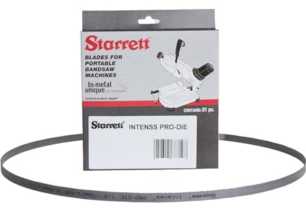 Starrett Intenss Pro-Die Tragbares, schnurloses Bandsägeblatt, 1335 x 13 x 0,65 mm, 6–10 TPI