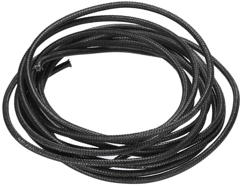 QUARKZMAN 3 Mètre/9,8ft 14AWG Câble Tressé en Silicone Flexible Noir | Haute Température -60 à 300 Degrés Celsius Câble Électrique Résistant Isolé pour l'Industrie