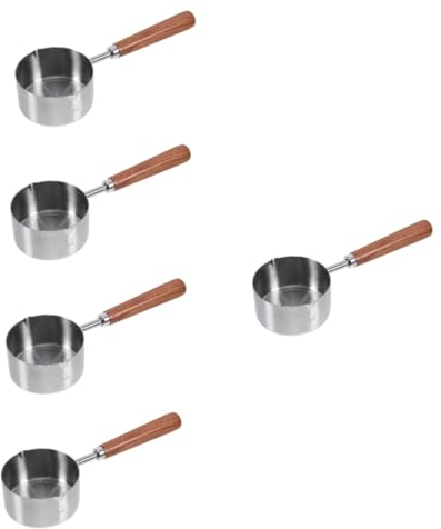 Kisangel 5piezas Cucharón Medidor De Alimentos Para Inoxidable Cuchara Multiusos Para Comida De y Gato Resistente y De Usar Para Alimentación Diaria
