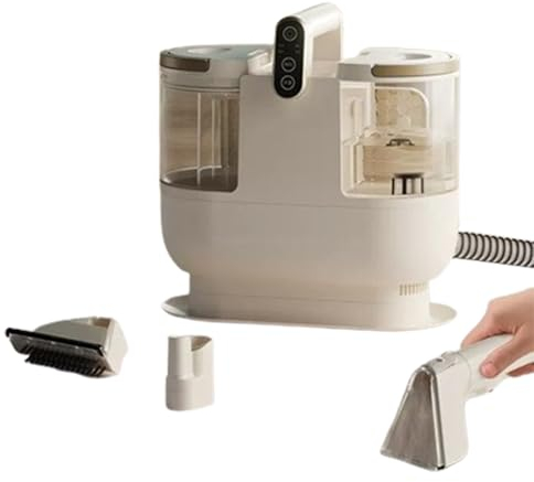 Lavadora De Telas Multifuncional, Agua Caliente Ajustable A 40 °C/60 °C, Pulverizador/Cepillo/Succión, Tela Lavable, para Sofás, Alfombras, Vidrio, Colchones