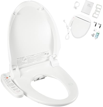 Beheizbarer Toilettensitz 1350w 220v, Beheizbare Toilettenbrille Elektrisch Bidet Toilettensitz, Einstellbare Wasser- Und Sitztemperatur, Beheizte Klobrille Für Wohnungen, Krankenhäusern