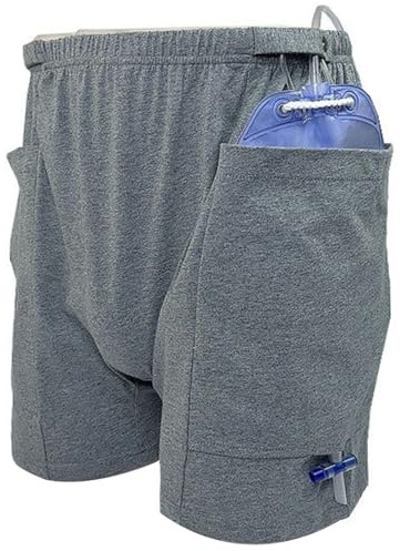 Ropa Interior con Bolsa De Orina, Pantalones con Bolsa De Nefrostomía, Pantalones para El Cuidado Posquirúrgico,Antalones para El Cuidado De La Incontinencia para Hombres,Fácil De Llevar