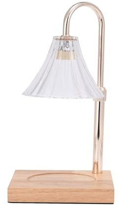 Vaidurya Candle Warmer Lamp - Elegant Wax Melt Lamp with Timer and Adjustable Height, Safe Plug-in Candle Warmer with 2 Bulbs, Dimmable and Smokeless for Home Decor for Couples (CWL-RL-1-QG)