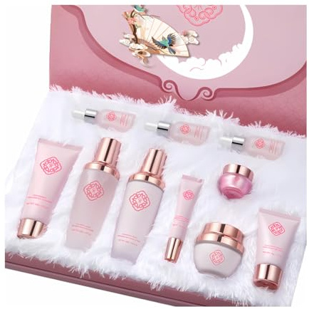 Tahar F&L Coffret soins coréens 10 pièces | Routine visage hydratante, réparatrice et illuminatrice | Sérum, crème Ganoderma, toner, BB crème | K-Beauty premium, tous types de peau, idée cadeau femme