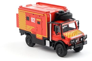 Modellauto Im Maßstab 1/64 Für Unimog U4000 Climber RV Dekoration Legierung Rettungs Auto Modell Für Die Sammlung