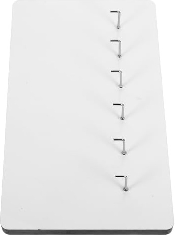 SEWOART Tablero Colgante MDF para Sublimación de 12 MM de Grosor Panel Decorativo Blanco con 6 Agujeros para Llaves y Ropa Marco de Fotos para Sublimación Organizador Funcional para