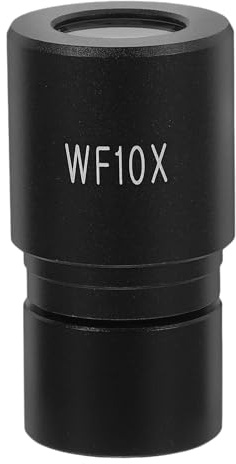 Warmhm Lente Obiettivo Microscopio 10X Wf16X/11 Ampio Angolo 232 MM Ingrandimento Ausiliario Compatibile per Microscopi Biologici e Industriali Accessorio Ottico per Ingrandimento e