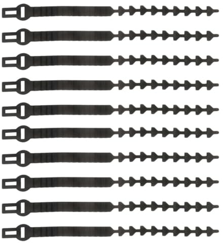 NUOBESTY Sangles Réglables 10pcs pour Fixation Pratique des Branches Liens en Caoutchouc pour Arbres Fruitiers et Bonsaïs Support pour Jardin