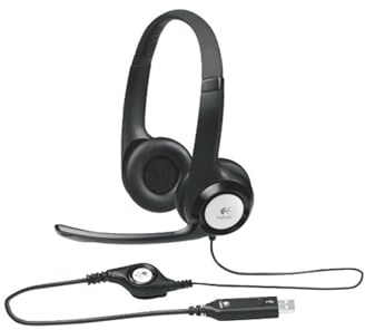 Logitech Auricular+Mic H390 USB Negro