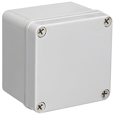 Sourcingmap 100x100x75mm/3.94x3.94x2.95inch Wateproof IP67 Electronic ABS Plastic DIY Junction Project Box Enclosure Case Outdoor/Indoor