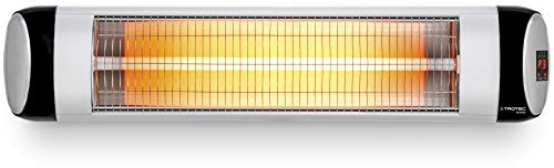 TROTEC IR 2570 S Infraröd värmestrålare IR-gastor-bar kvartsstrålkastare terrassvärmare 2 500 W, infraröd värme utan förvärmare, IR-fjärrkontroll, 3 värmenivåer