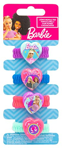 Barbie 4 Zöpfchenhalter auf backercard 5x15 cm