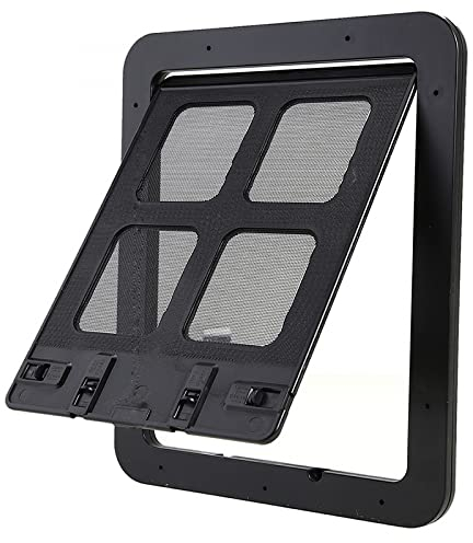 Pet Dog Cat Door Safety Enclosure Pet Small Dog Cat Screen Door Schiebegitter Mit Magnetklappenversorgung Einfache Installation-S