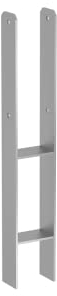 H-Pfostenträger für Beton Feuerverzinkt Größe: 201 x 600 x 6,0 mm H Anker für Pfosten