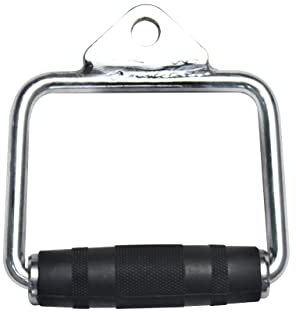 MUSCLE MAD Power Cable Crossover Machine & Attachment Accessories | Strength Training, Home Gym Fitness Exercise | V-Bar, Seated, Stirrup Triceps Rope multigym triceps