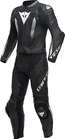 Dainese Laguna Seca 5 Combinaison en cuir de moto 2 pièces S/T, schwarz/weiß, 98