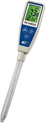 TFA Dostmann PH Check G pH-Messgerät, 31.3002.06, mit fest angeschlossener Glaselektrode, IP65 spritzwassergeschützt, 1-3 Punkt Kalibrierung möglich, digital, blau