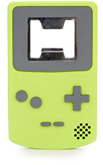 Balvi Décapsuleur Start Game Couleur Vert Design Amusant et coloré en Forme de Game Boy Plastique/mét